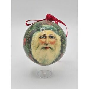 Belsnickel‎ Santa Claus Papier Mache Ornament Taiwan Midwest Imports Vtg